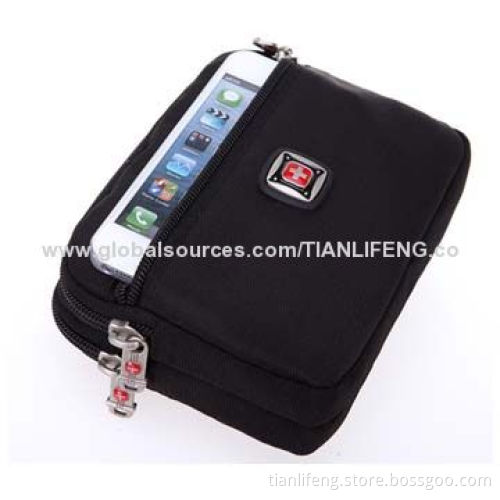 Water-resistant nylon wallet, can put in 5.7-inch telephone, firm
